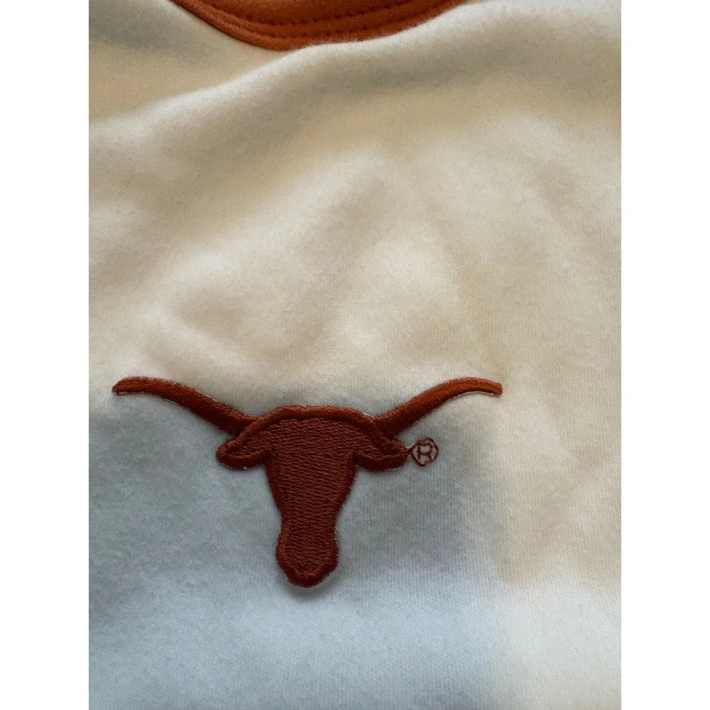 (CL) Two Feet Ahead University of Texas Longhorns Baby Bib White Burnt Orange OS